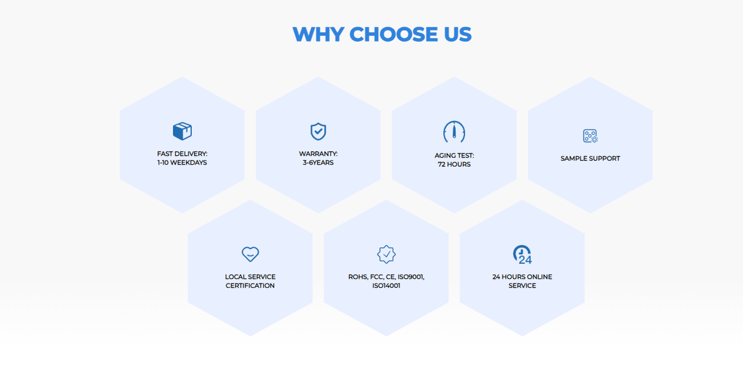 our advantage of P125 Indoor COB LED Display our advantage of P125 Indoor COB LED Display